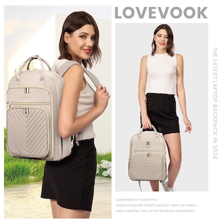 Foto 7 | Mochila Para Portátil Lovevook Resistente Al Agua Para Mujer De 15.6 Pulgadas - Venta Internacional.