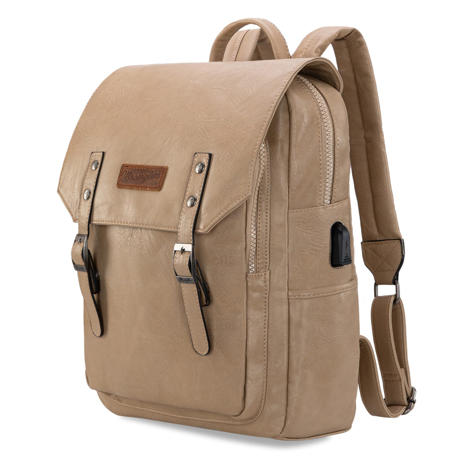 Foto 1 | Mochila Montana West × Wrangler De Piel Vegana Para Portátil De 17 3'' - Venta Internacional.