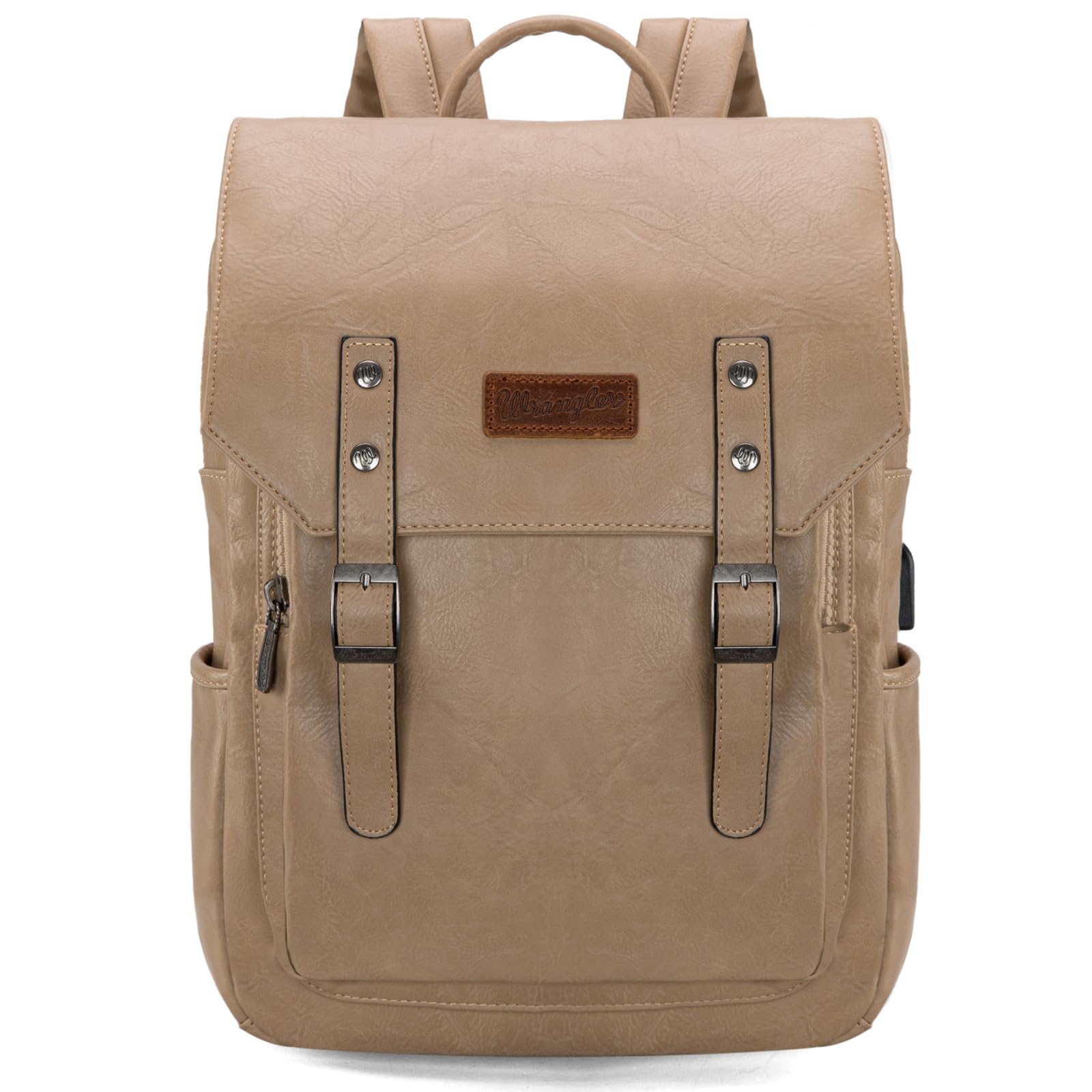 Foto 3 | Mochila Montana West × Wrangler De Piel Vegana Para Portátil De 17 3'' - Venta Internacional.