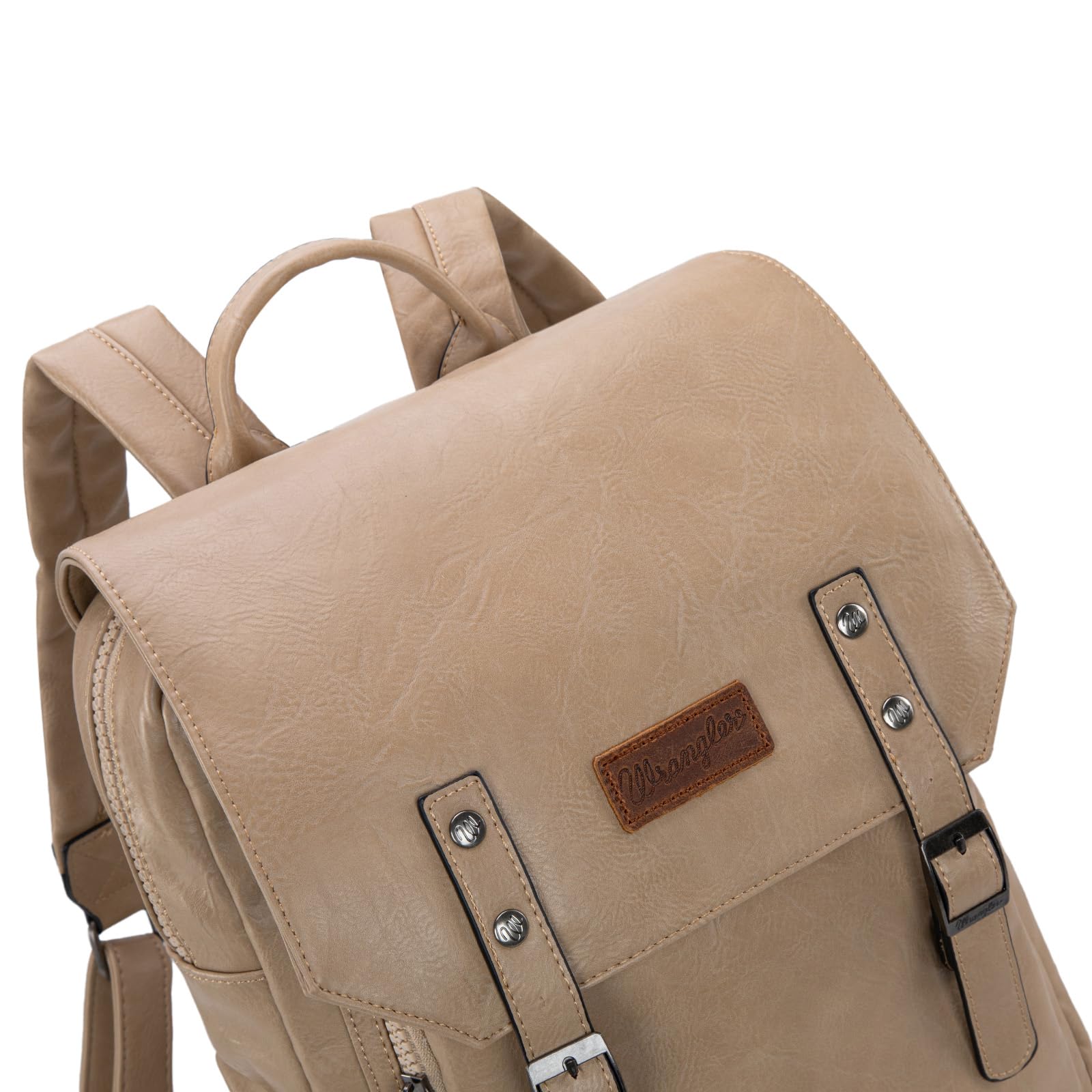 Foto 6 | Mochila Montana West × Wrangler De Piel Vegana Para Portátil De 17 3'' - Venta Internacional.