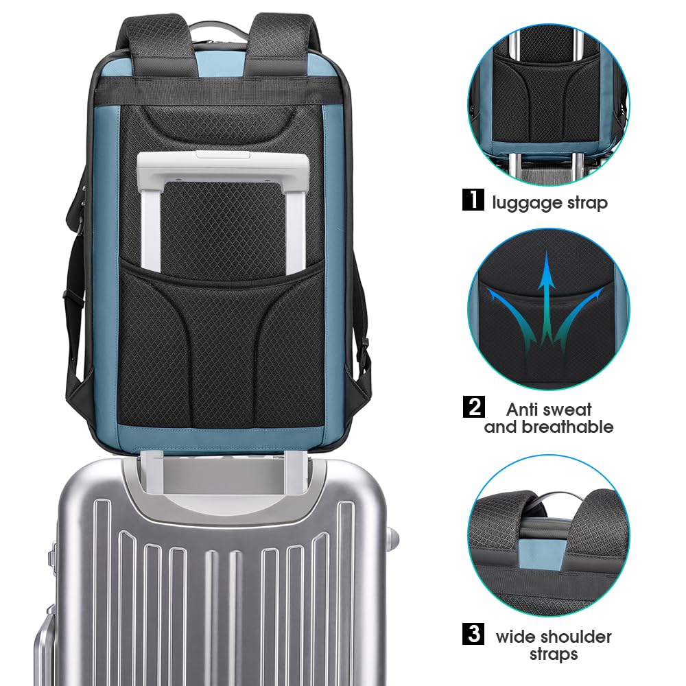 Foto 7 | Mochila Bange Antirrobo Business Con Portátil Usb De 15 6 Pulgadas - Venta Internacional.