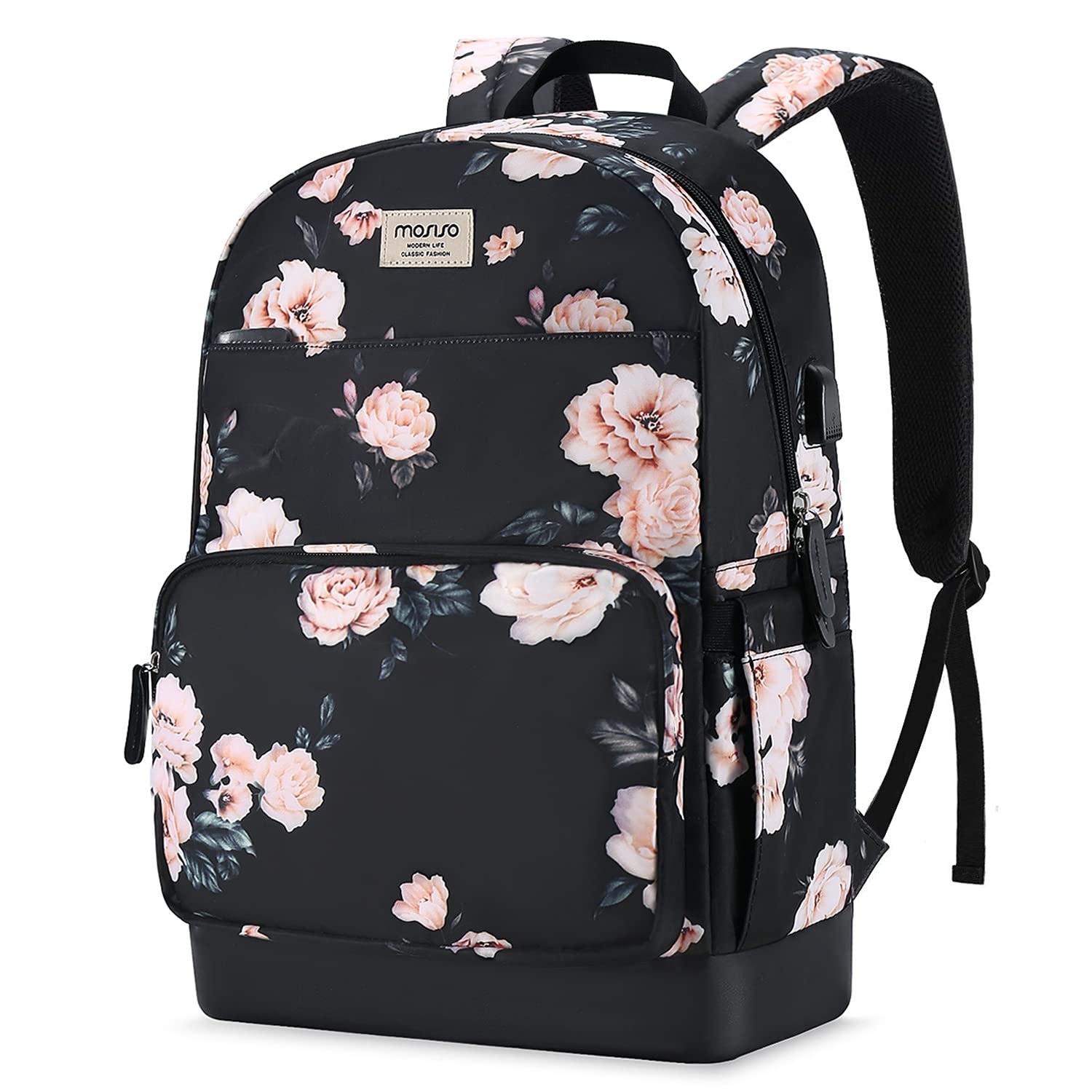 Foto 2 pulgar | Mochila Para Portátil Mosiso Camellia De 15 6-16 Pulgadas Para Mujer  Color Negro - Venta Internacional.