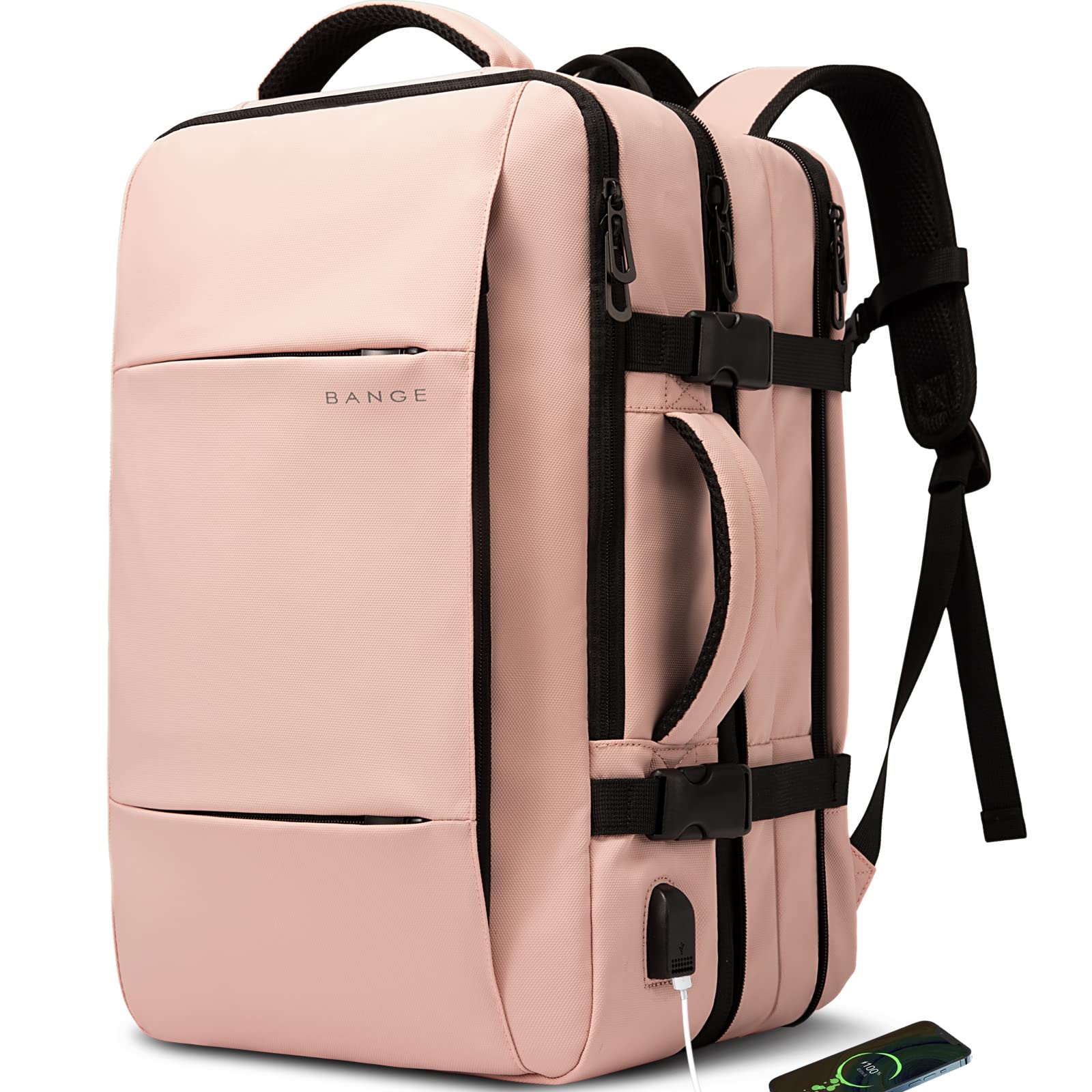 Foto 1 | Mochila De Viaje Bange 35l Para Mujer Con Puerto De Carga Usb - Venta Internacional.