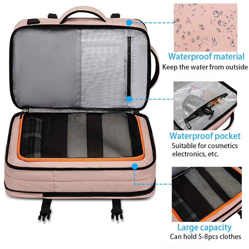 Foto 4 pulgar | Mochila De Viaje Bange 35l Para Mujer Con Puerto De Carga Usb - Venta Internacional.
