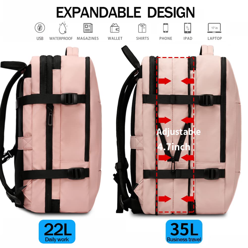 Foto 5 pulgar | Mochila De Viaje Bange 35l Para Mujer Con Puerto De Carga Usb - Venta Internacional.