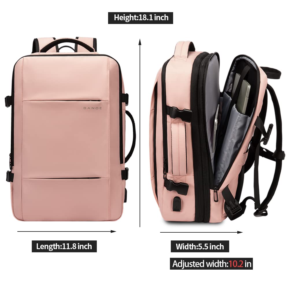 Foto 5 | Mochila De Viaje Bange 35l Para Mujer Con Puerto De Carga Usb - Venta Internacional.