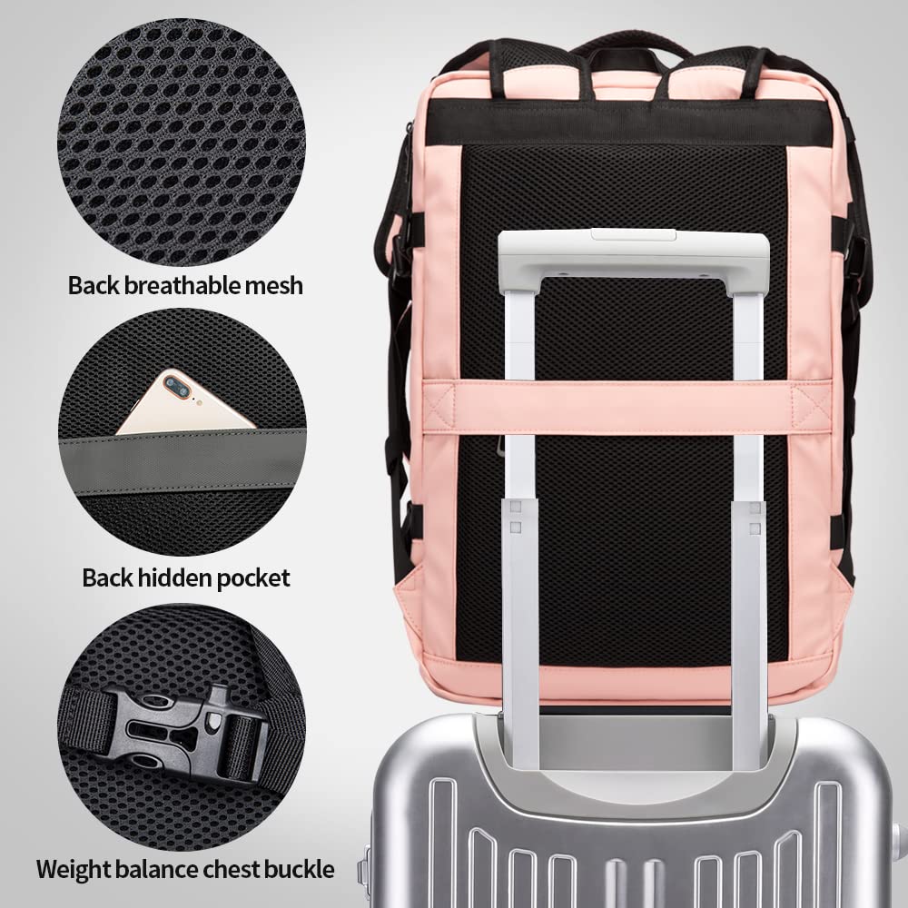 Foto 6 | Mochila De Viaje Bange 35l Para Mujer Con Puerto De Carga Usb - Venta Internacional.