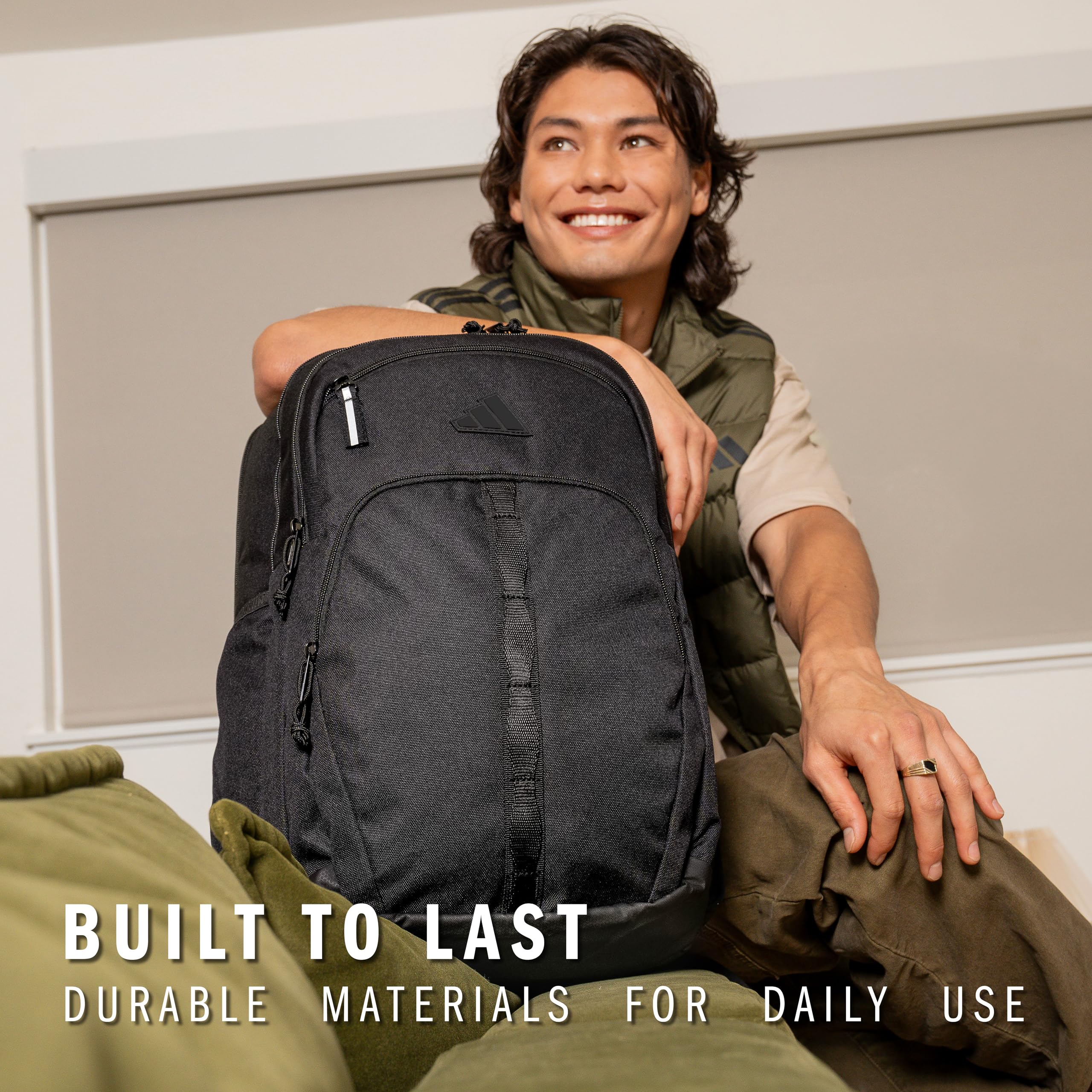 Foto 7 | Mochila Adidas Prime Para Trabajo Y Viajes Con Compartimento Para Portátil - Venta Internacional.