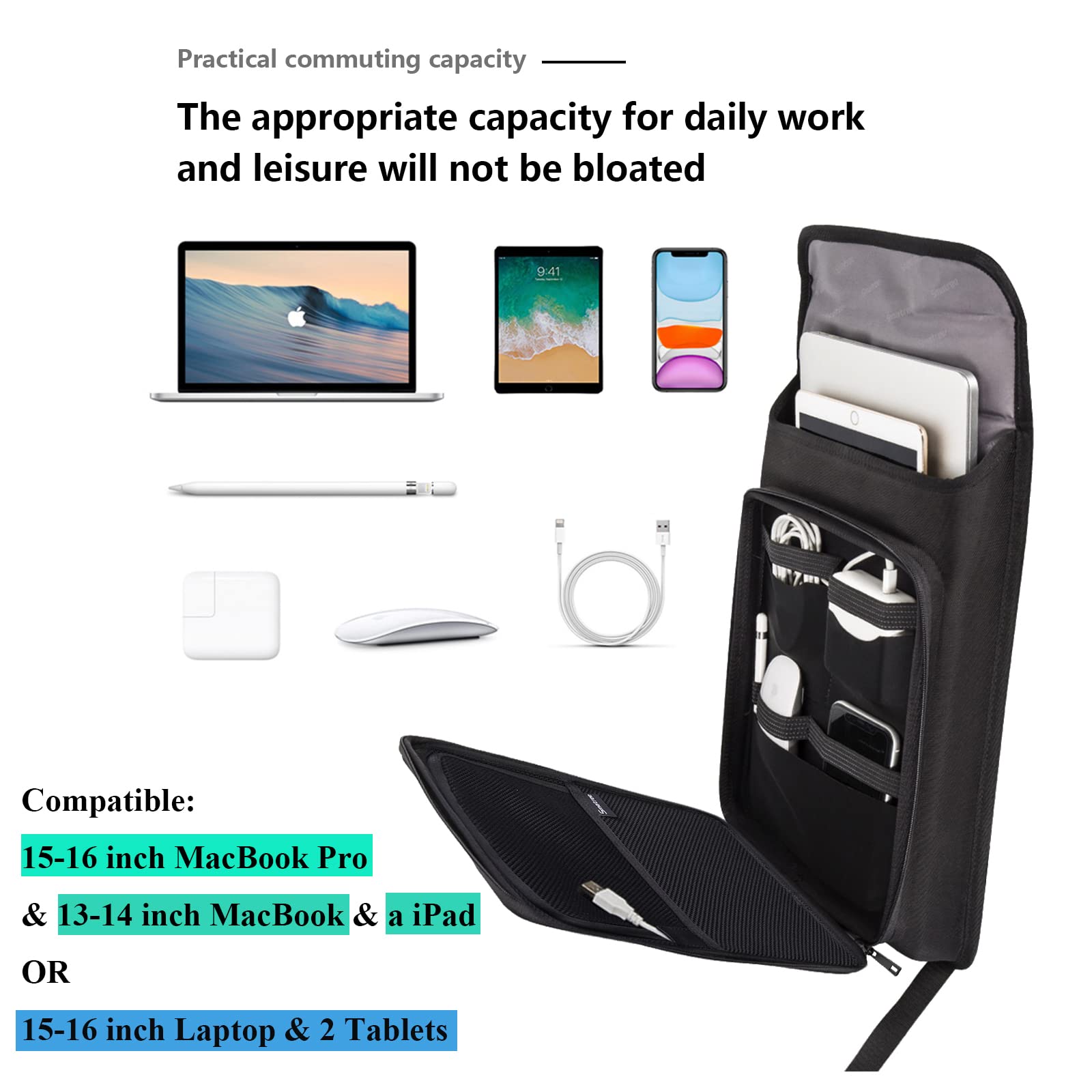 Foto 3 pulgar | Mochila Para Portátil Smatree Upgrade Hard Para Dell Xps 15 De 15 6 Pulgadas - Venta Internacional.