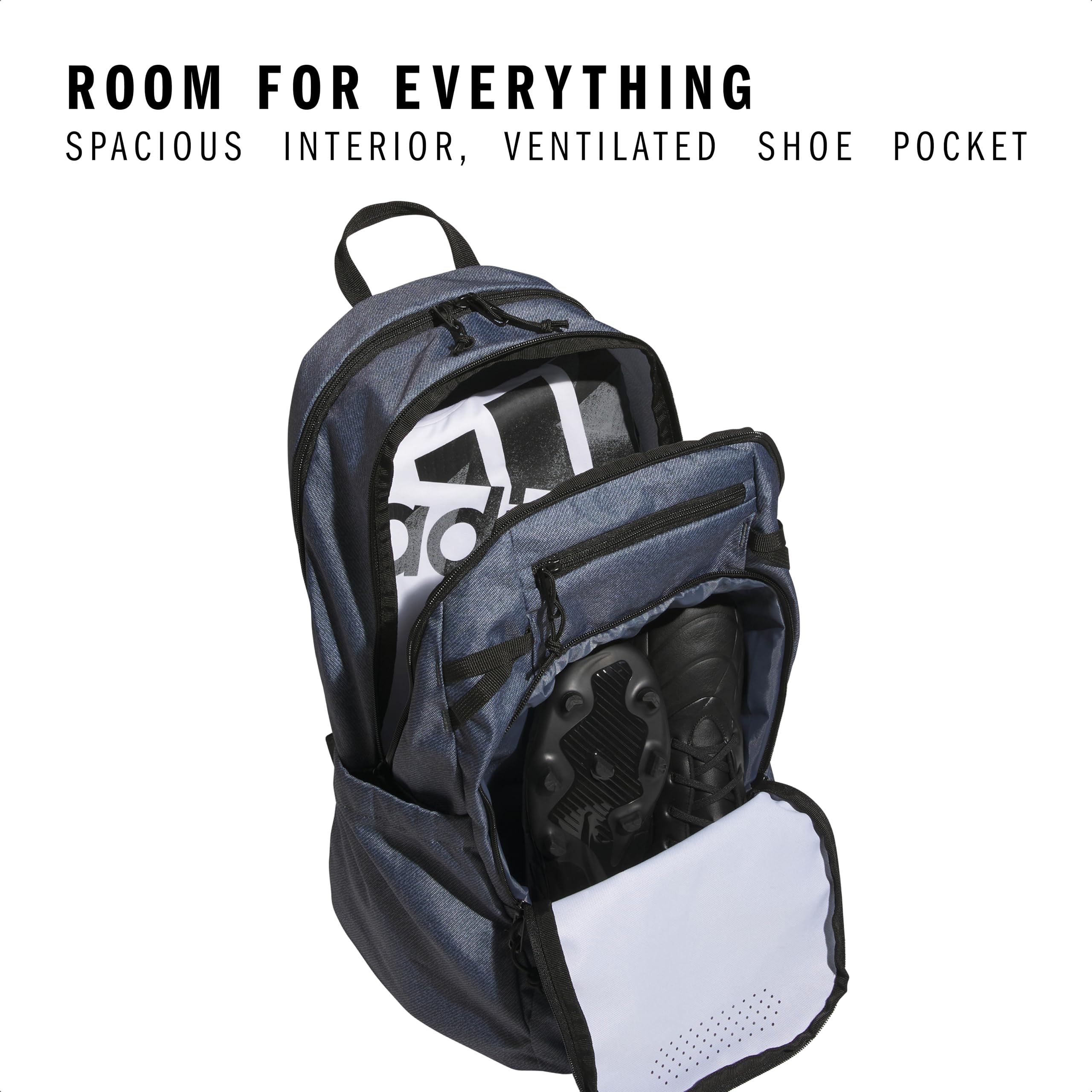 Foto 2 | Mochila Adidas Defender 5 Team Sports 33l Twill Onix Gris - Venta Internacional.