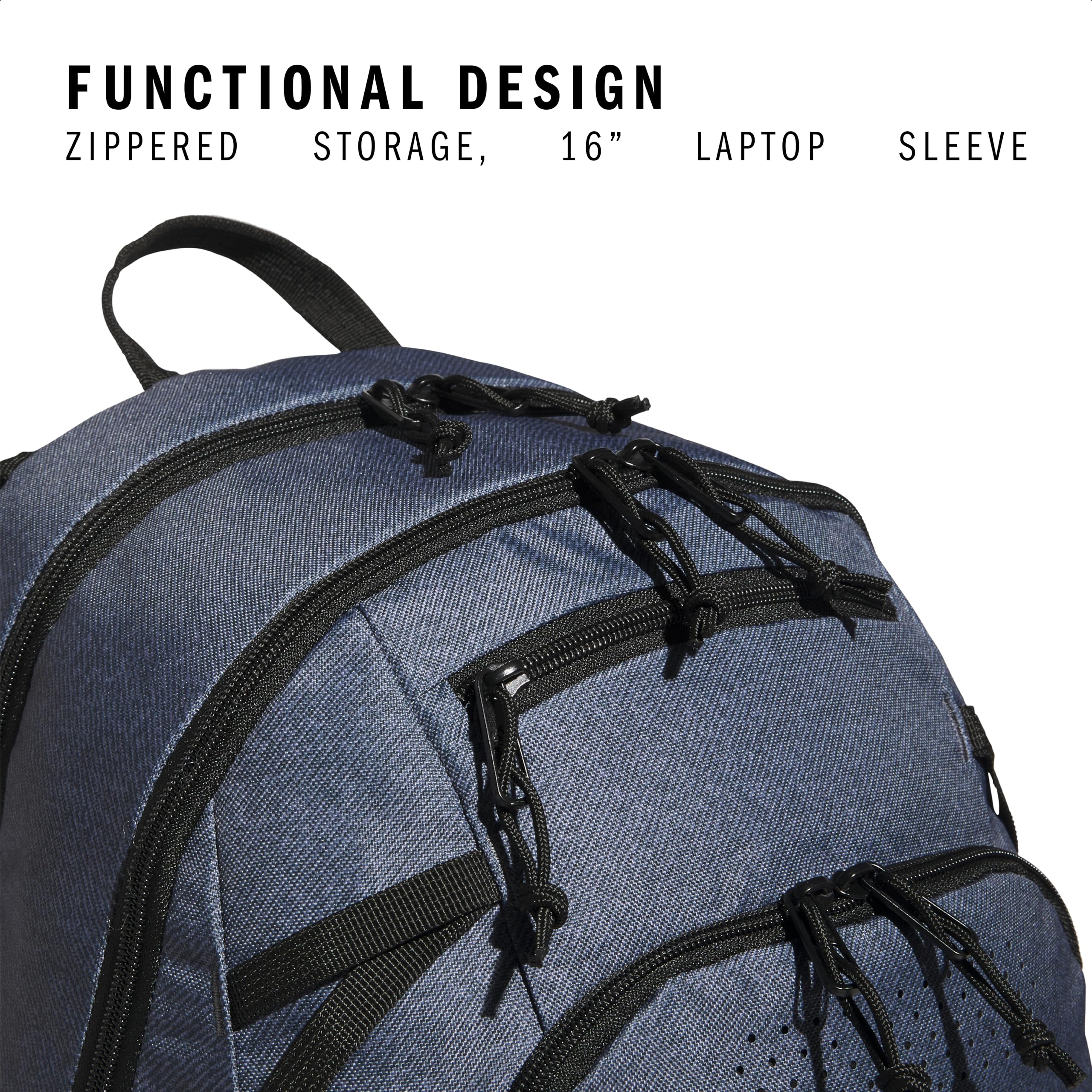 Foto 3 | Mochila Adidas Defender 5 Team Sports 33l Twill Onix Gris - Venta Internacional.