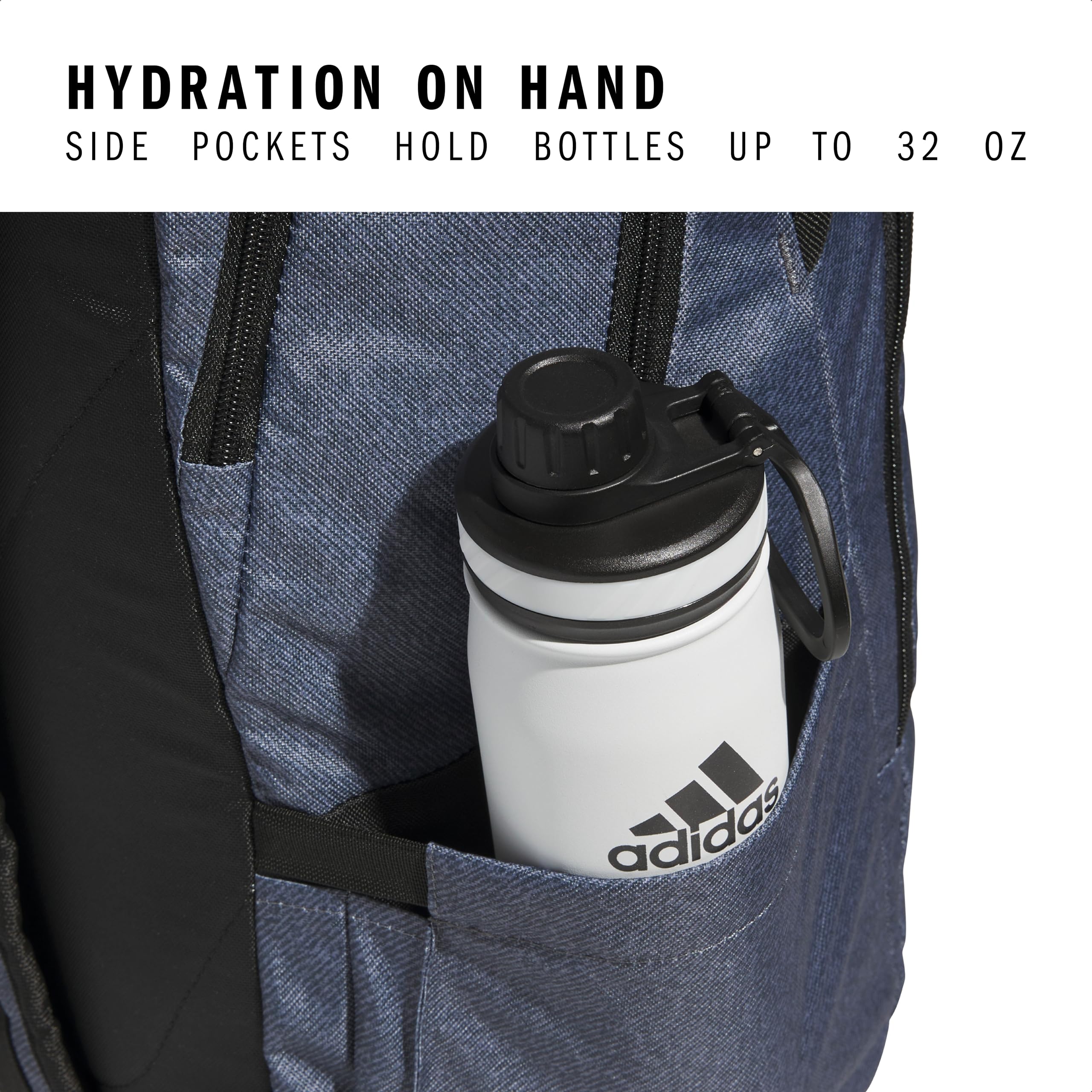 Foto 4 | Mochila Adidas Defender 5 Team Sports 33l Twill Onix Gris - Venta Internacional.
