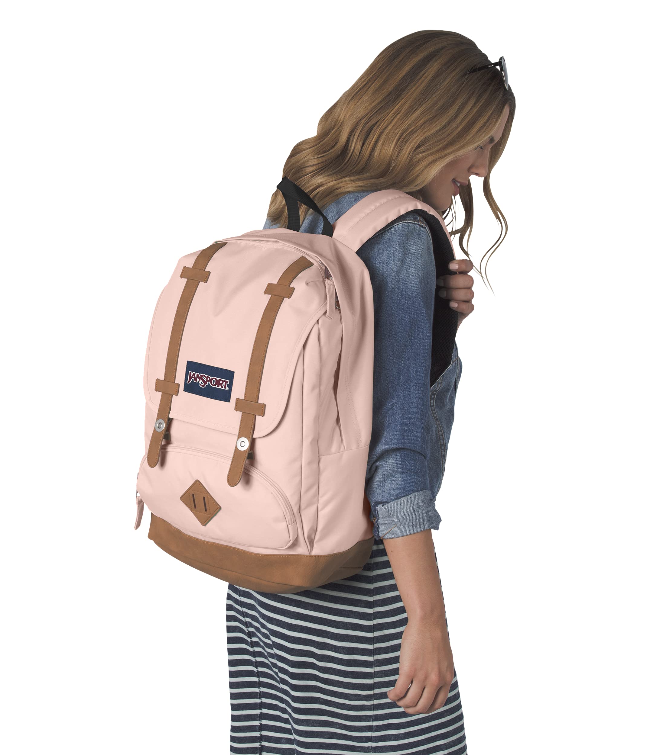 Foto 5 pulgar | Mochila Jansport Cortlandt Misty Rose Para Portátil De 15 Pulgadas - Venta Internacional.