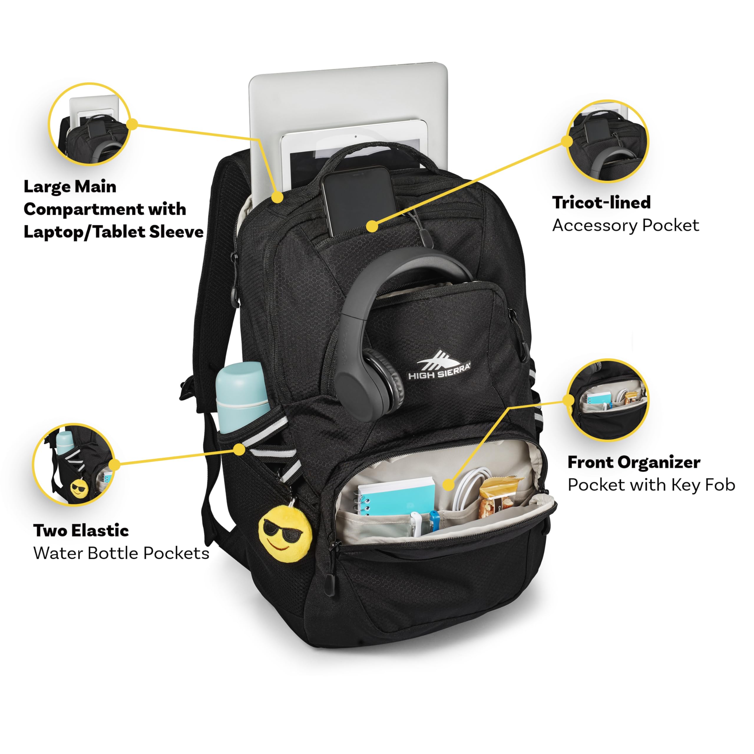 Foto 7 pulgar | Mochila High Sierra Swoop De 30 Litros Para Portátil De 17 Pulgadas Con Funda Para Tableta - Venta Internacional.