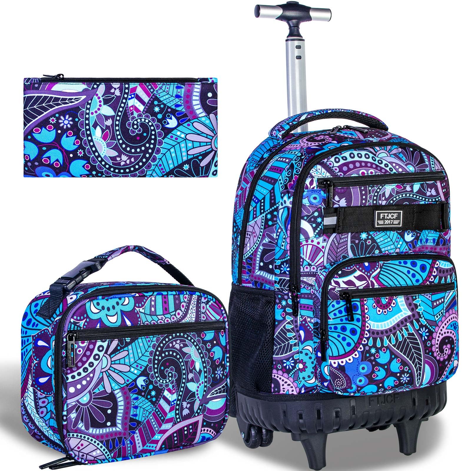 Foto 2 pulgar | Mochila Rodante Agsdon Para Niñas Y Mujeres De 21 Pulgadas Con Ruedas - Venta Internacional.