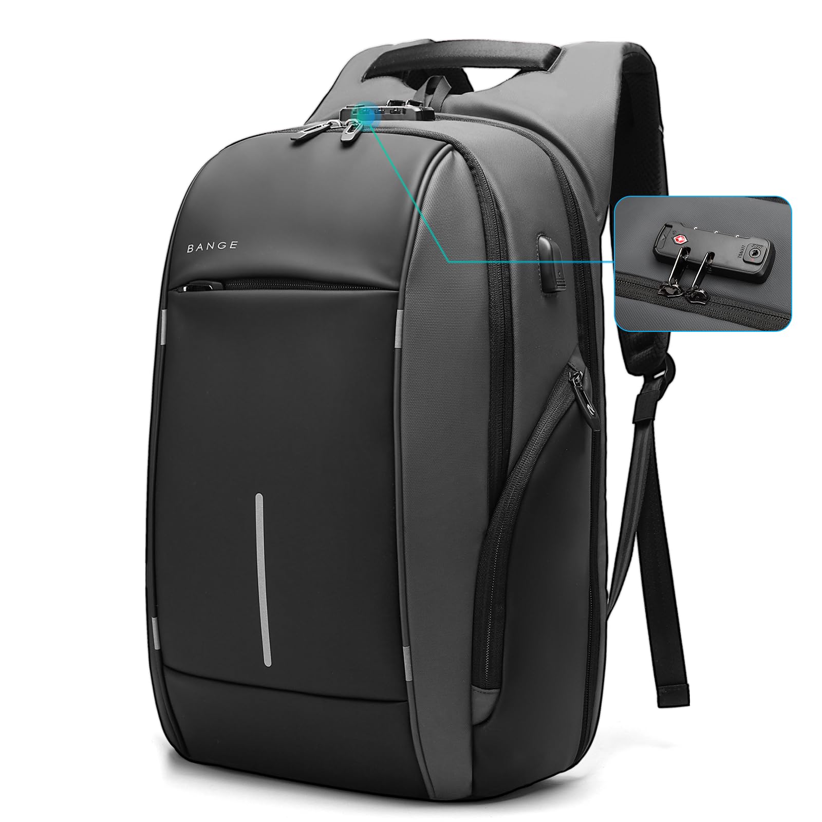 Foto 2 pulgar | Mochila Bange Para Portátil Ligera De 15 6 Pulgadas  Impermeable  De Viaje - Venta Internacional.