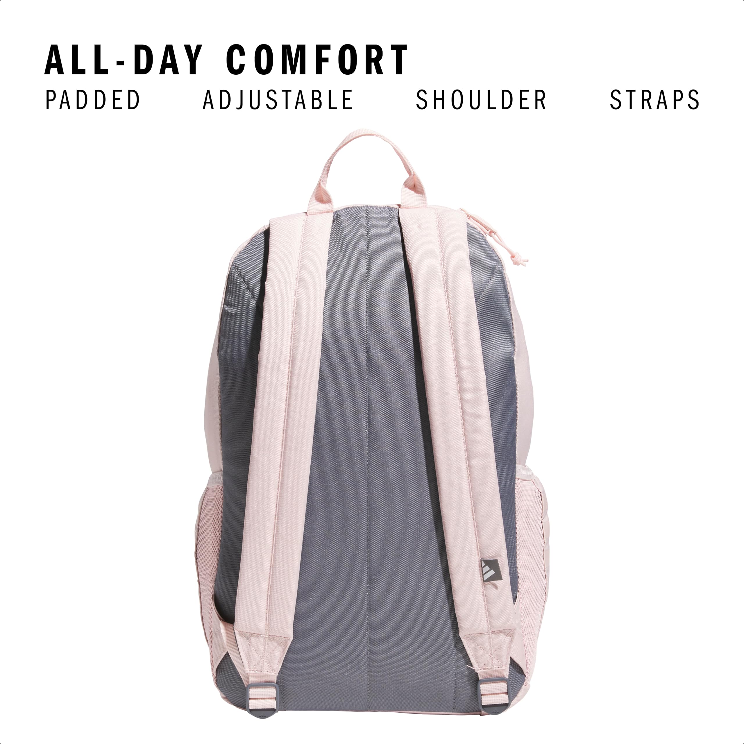 Foto 6 pulgar | Mochila Adidas 3-stripe Classic Para Hombre Y Mujer  Color Rosa Arenoso - Venta Internacional.