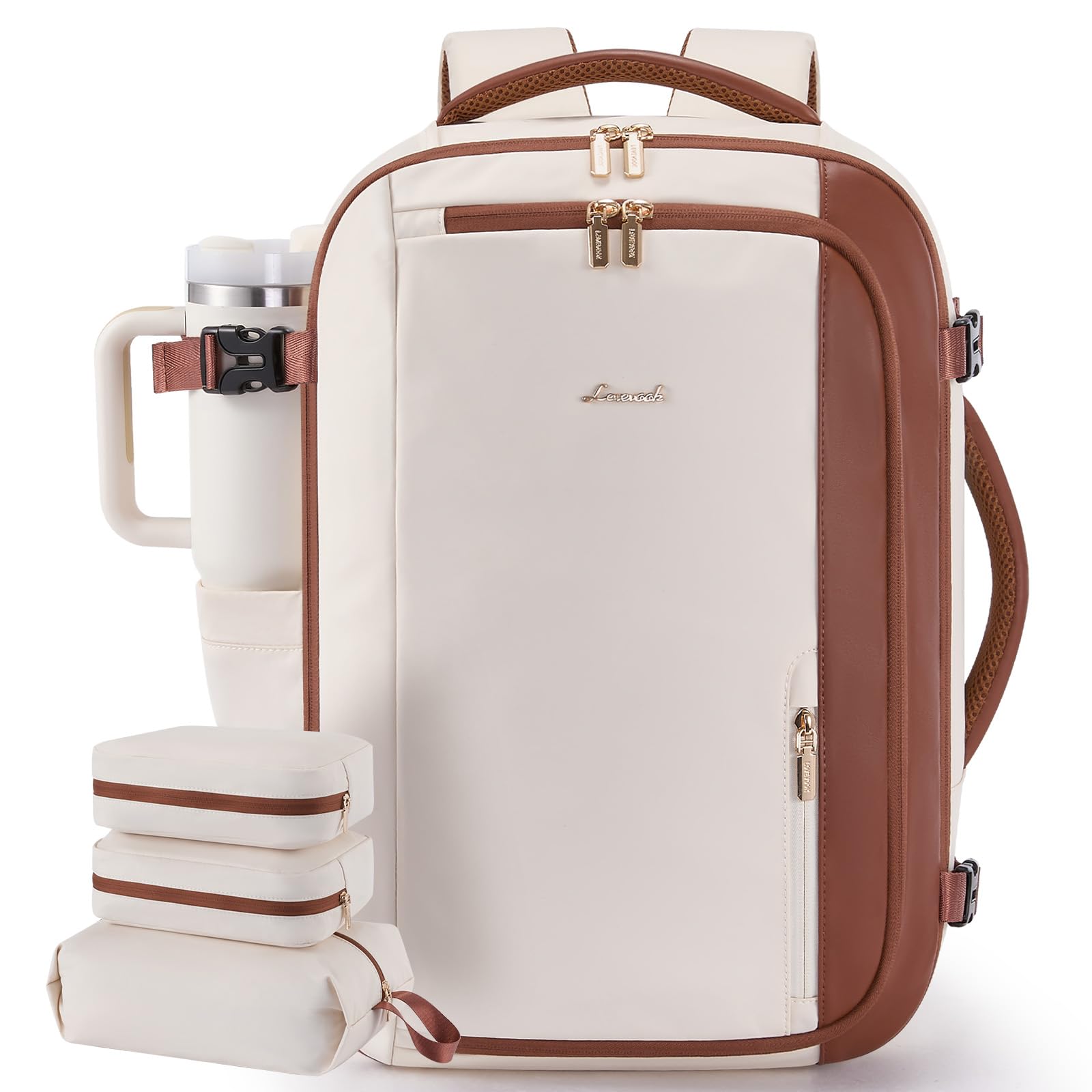 Foto 2 pulgar | Mochila De Viaje Lovevook 40l Para Mujer Con 3 Cubos De Embalaje - Venta Internacional.