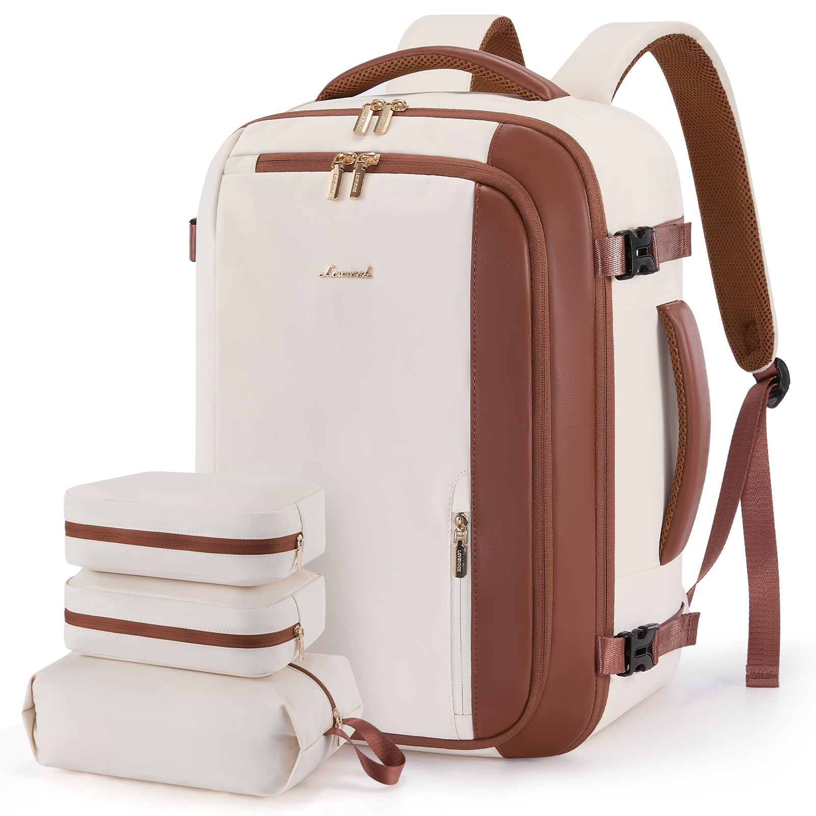 Foto 8 pulgar | Mochila De Viaje Lovevook 40l Para Mujer Con 3 Cubos De Embalaje - Venta Internacional.