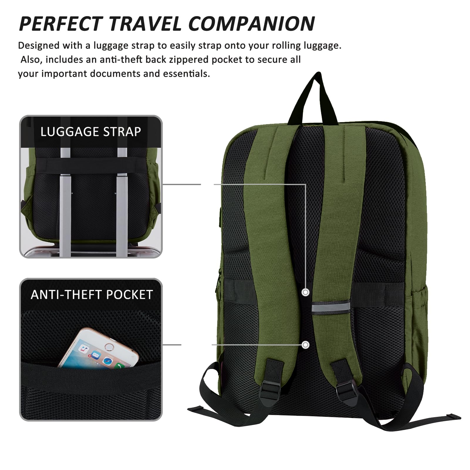 Foto 4 | Mochila Para Portátil Maxtop Deep Storage Con Usb De 17 Pulgadas Resistente Al Agua - Venta Internacional.