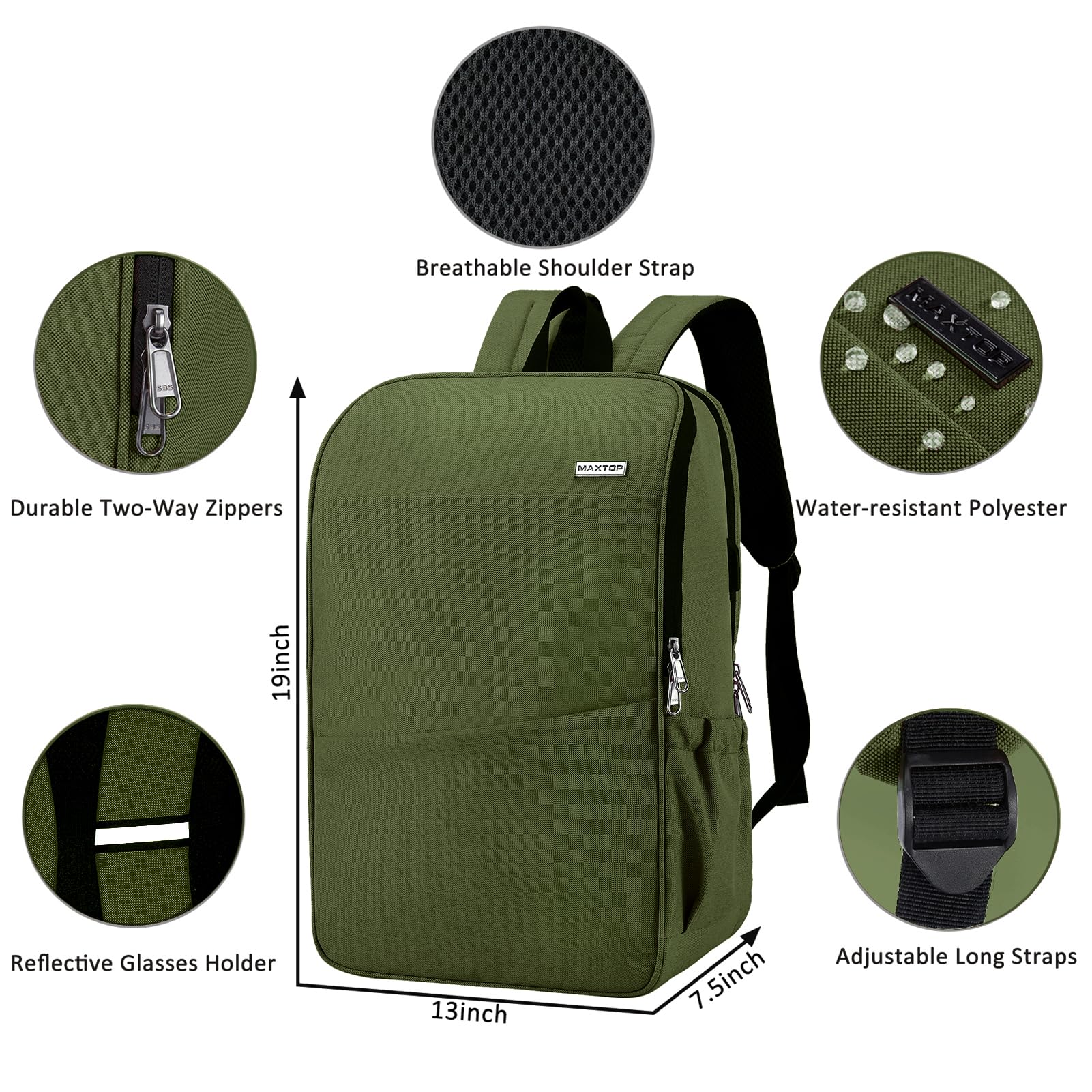 Foto 7 pulgar | Mochila Para Portátil Maxtop Deep Storage Con Usb De 17 Pulgadas Resistente Al Agua - Venta Internacional.