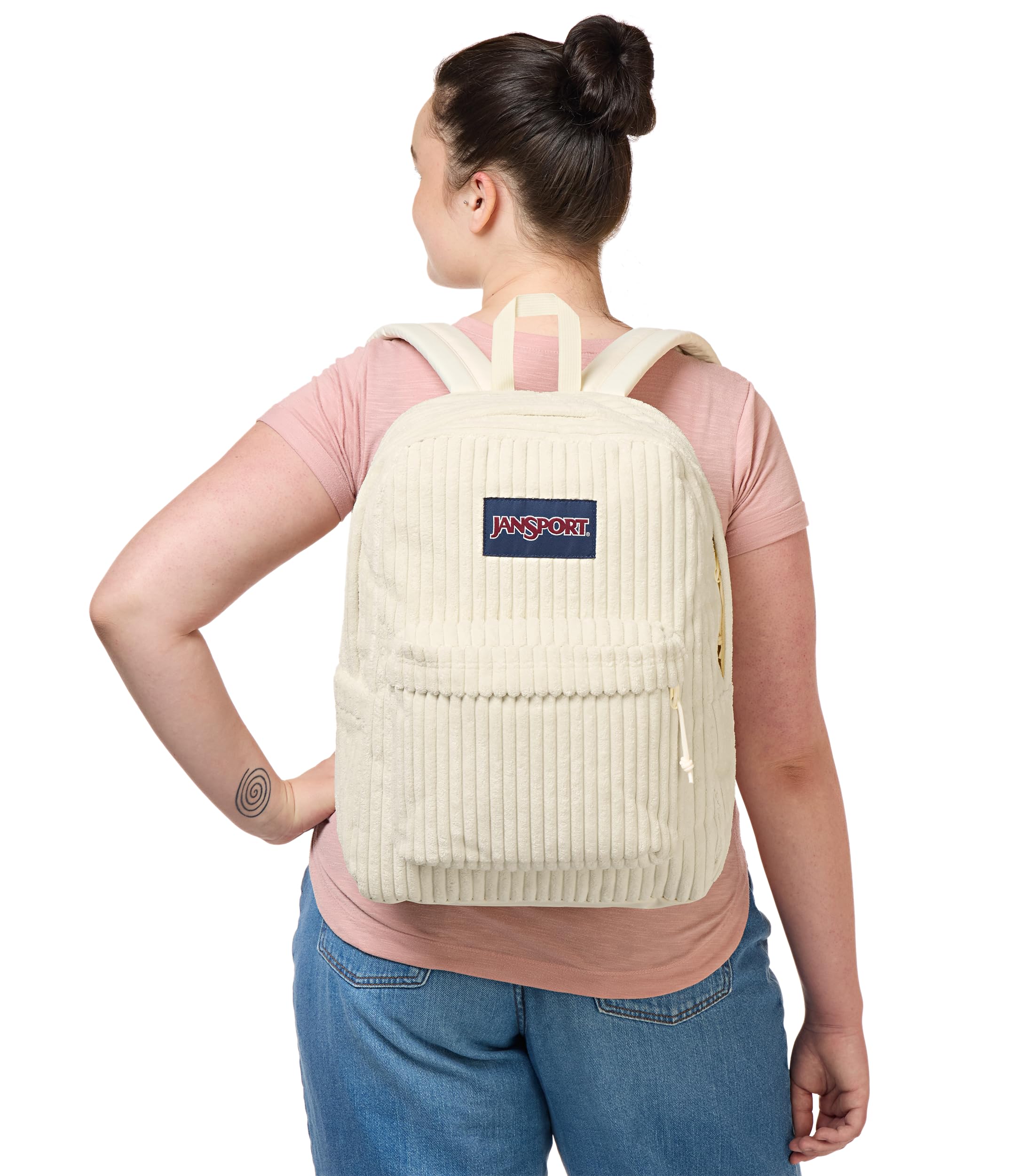 Foto 7 pulgar | Mochila Jansport Superbreak Plus Fx Surreal Corduroy Coconut - Venta Internacional.