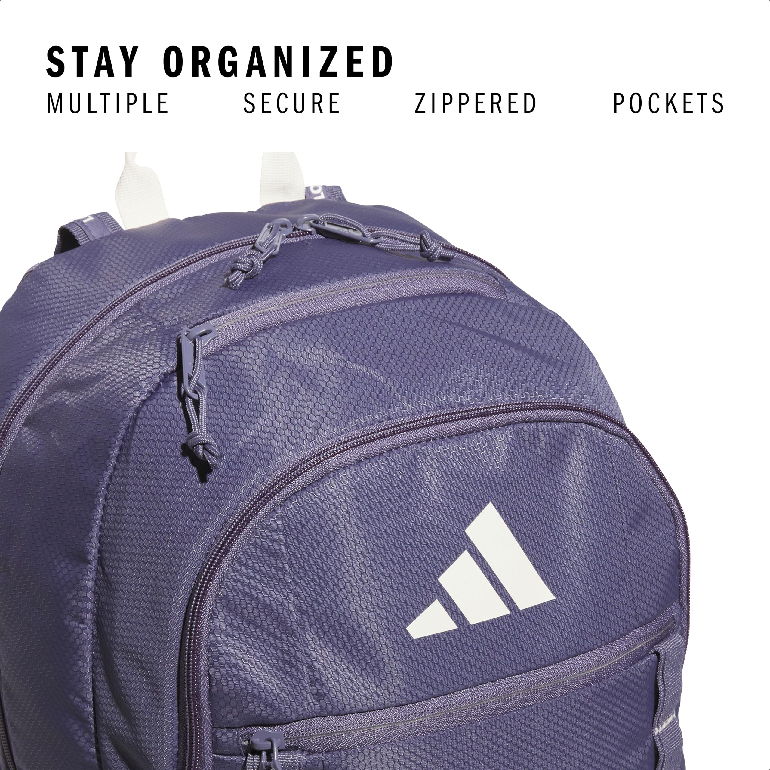 Foto 4 pulgar | Mochila Adidas Excel 7.0 Para Hombre Y Mujer Violeta/blanca - Venta Internacional.