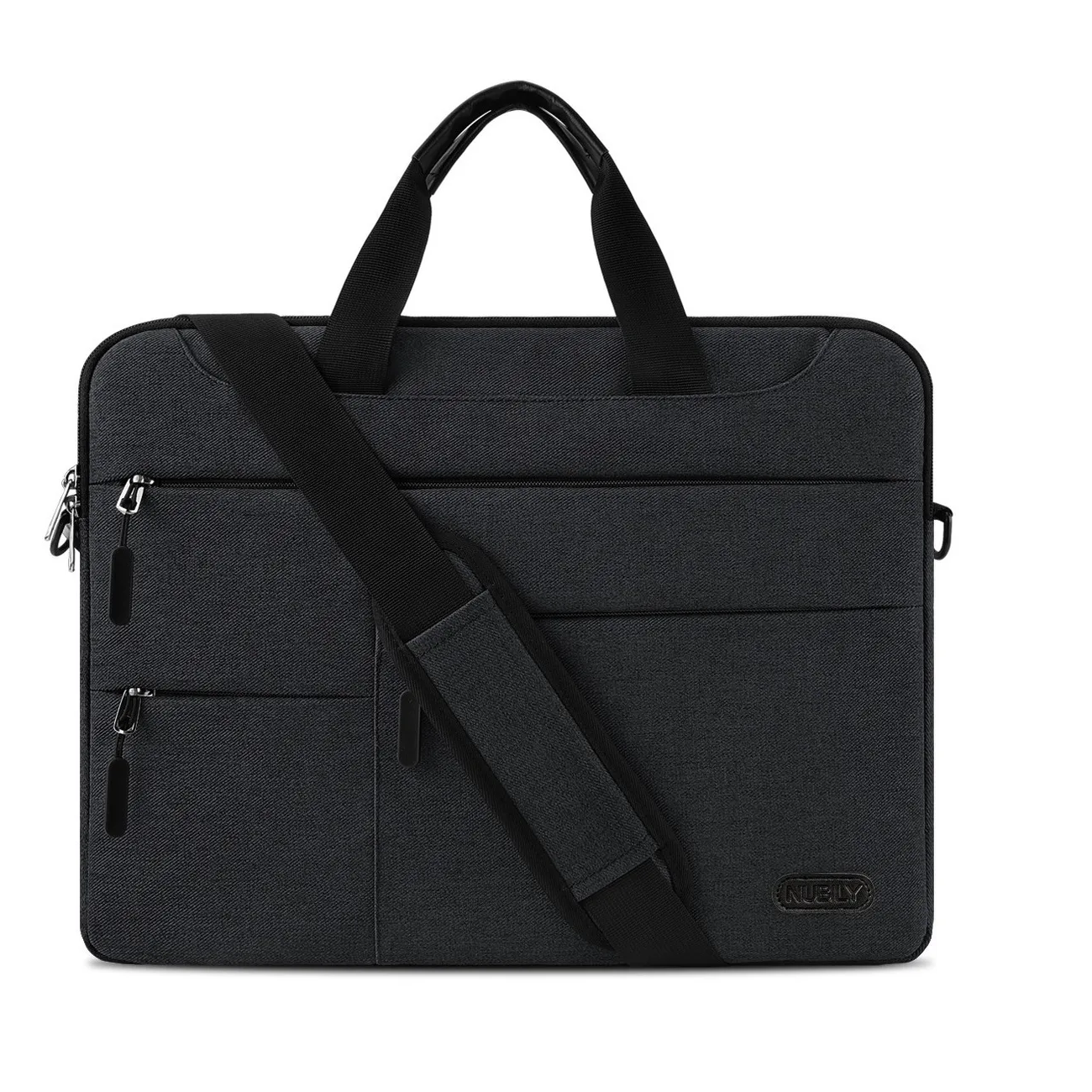 Foto 1 | Bolsa Maletín para Portátil de 15.6'' color Negro con Hojas