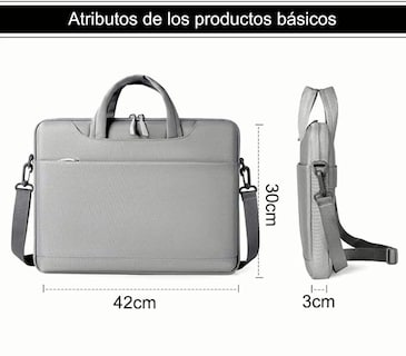 Foto 2 | Bolsa Malubero para Laptop 15.6'' Gris
