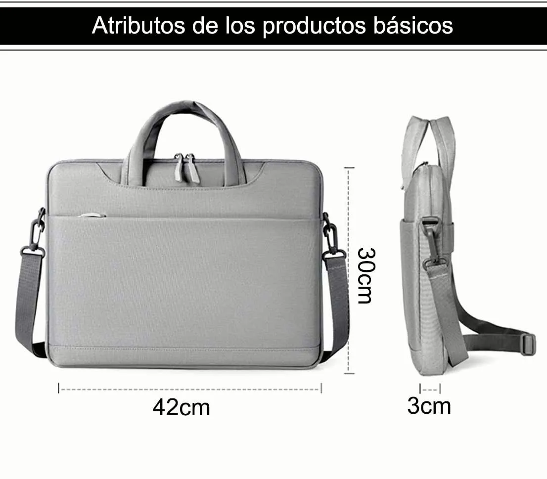 Foto 4 pulgar | Bolsa para Laptop Malubero 15.6 Pulgada Bolsa Impermeable Portátil color Negro