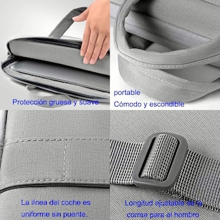 Foto 3 | Maletín Porta Laptop 15.6'' Pulgadas Malubero color Negro