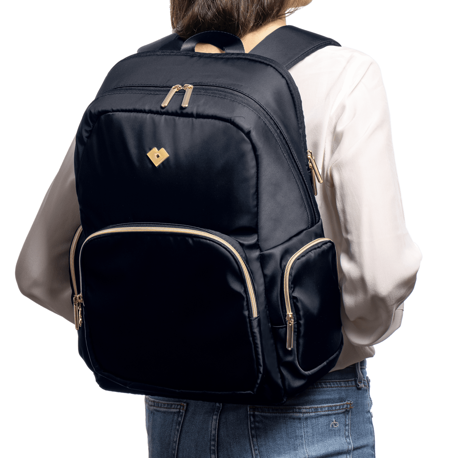 Foto 5 | Mochila para Laptop Hasta 15.6" Luckyly color Negro