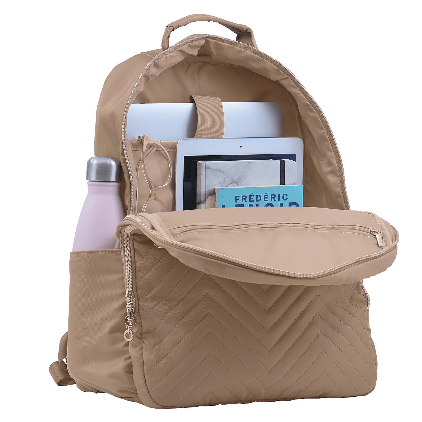 Foto 4 pulgar | Mochila para Laptop Hasta 16 Pulgadas Luckyly Joyce Beige