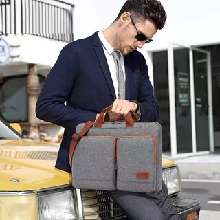 Foto 3 | Maletín Impermeable para Laptop de 15.6 Pulgadas Portátil Eo Safe Imports Esi-11521 Gris