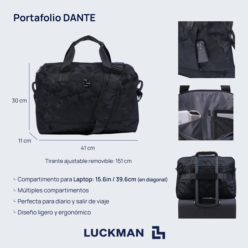 Foto 9 pulgar | Portafolio Ejecutivo para Laptop Luckman 15.6" Negra