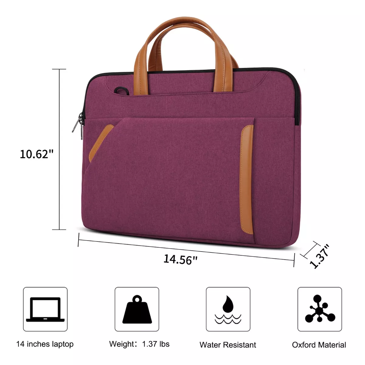 Foto 3 | Maletín para Portátil Impermeable Eo Safe Imports Esi-13018 Marrón