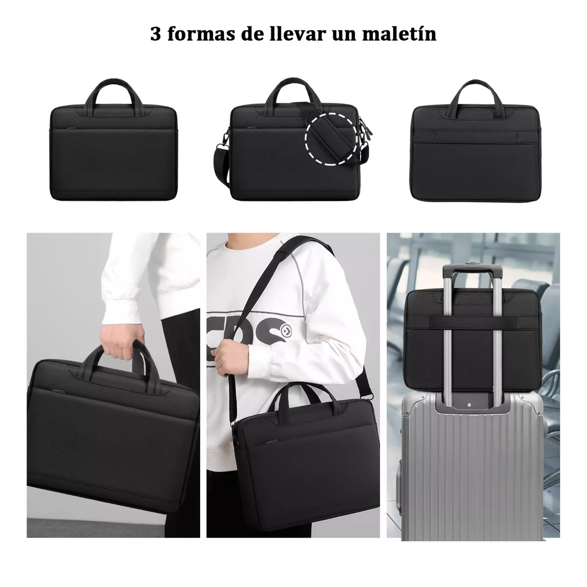 Foto 3 pulgar | Maletín Para Portátil Impermeable Eo Safe Imports Esi-13016 Negro