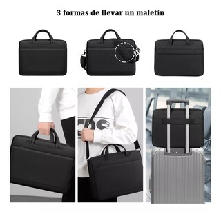 Foto 2 | Maletín Para Portátil Impermeable Eo Safe Imports Esi-13016 Negro