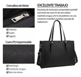 Foto 2 | Bolsa Totes 15.6 Pulgadas Portafolios para Laptop de Mujer