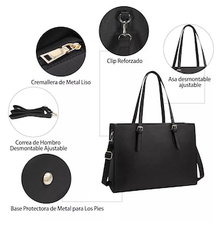 Foto 3 | Bolsa Totes 15.6 Pulgadas Portafolios para Laptop de Mujer