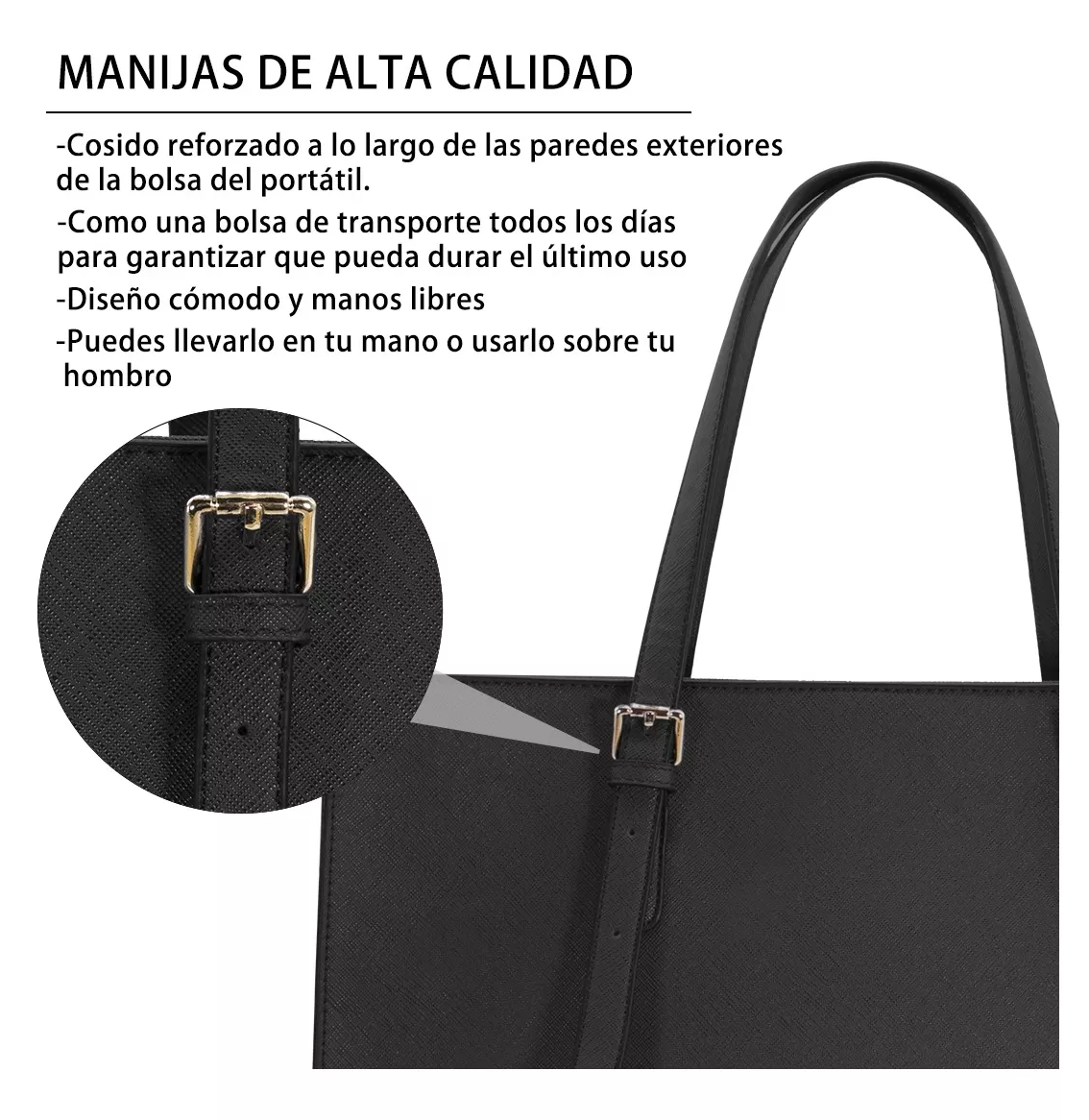 Foto 5 pulgar | Bolsa Totes 15.6 Pulgadas Portafolios para Laptop de Mujer