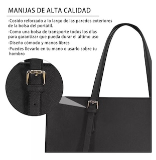 Foto 4 | Bolsa Totes 15.6 Pulgadas Portafolios para Laptop de Mujer