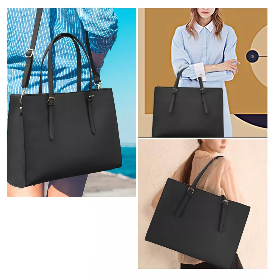 Foto 6 pulgar | Bolsa Totes 15.6 Pulgadas Portafolios para Laptop de Mujer
