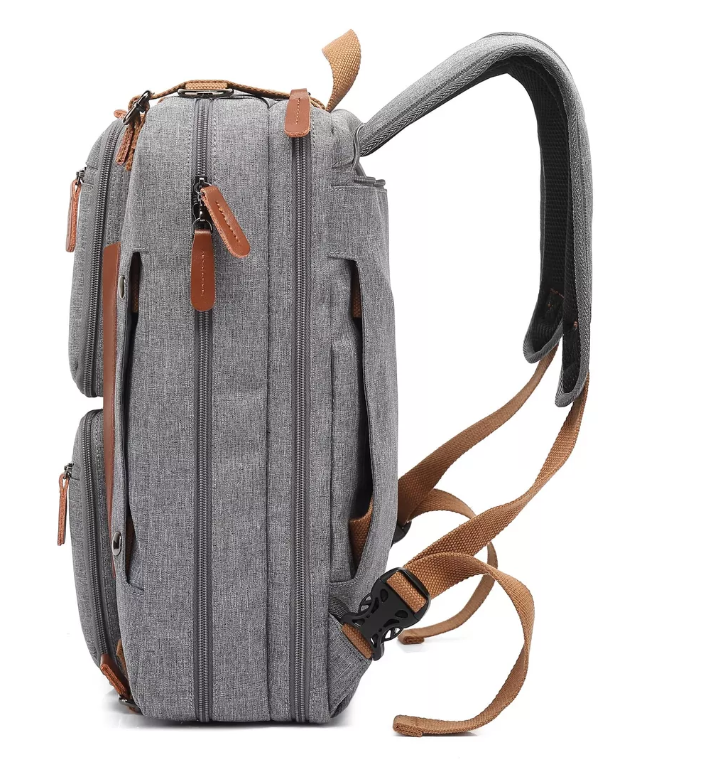 Foto 4 pulgar | Mochila Convertible 3 en 1 Belug para Laptop de 17.3 Pulgadas Gris