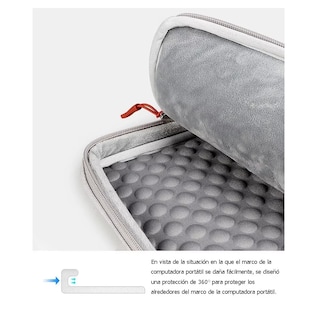Foto 5 | Bolsa Protectora Impermeable Para Laptop De 15.6 Pulgadas Gris