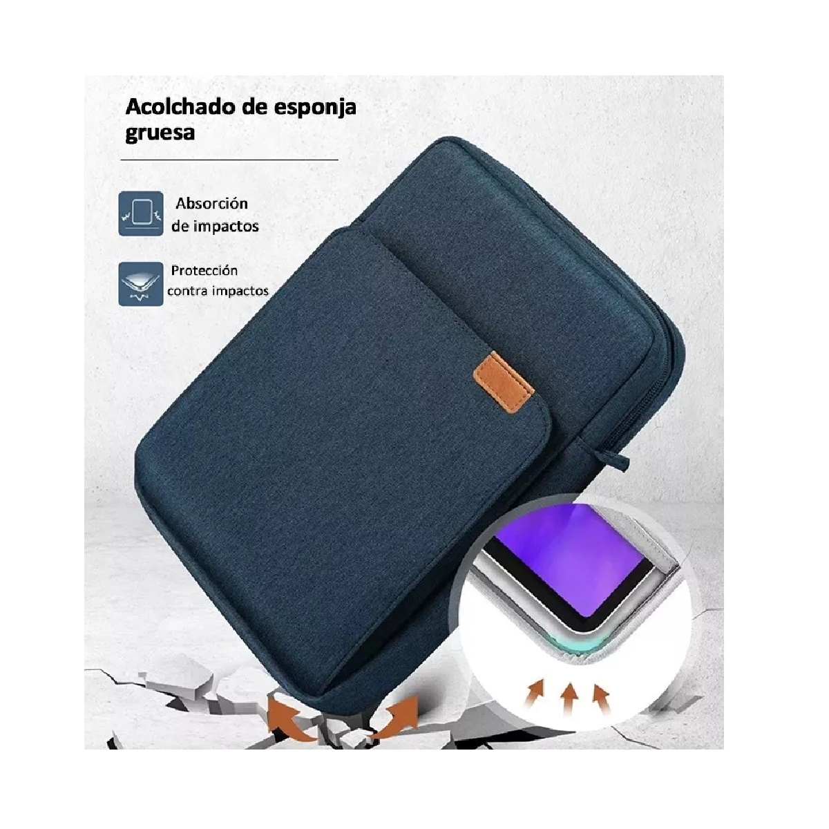 Foto 4 pulgar | Funda Porta Laptop Maletín Eo Safe Imports Esi-14423 Azul