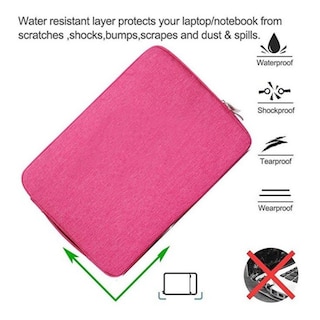 Foto 5 | Bolsa Para Portátil De Microfibra Impermeable De 15 A 16 Pulgadas, Rosa - Venta Internacional.