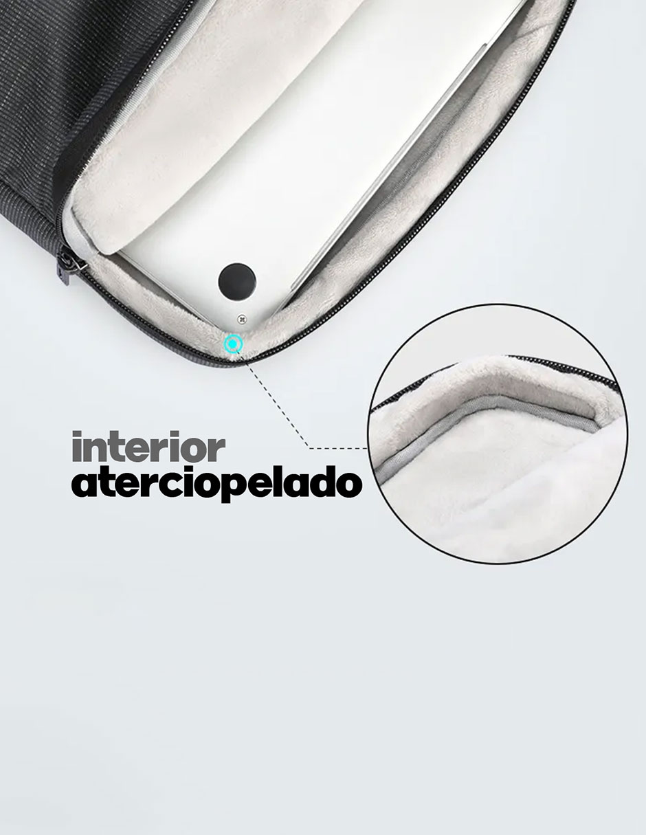 Foto 5 pulgar | Maletín Para Laptop 15'' Mark Ryden Modelo 19x Color Gris Repelente Al Agua