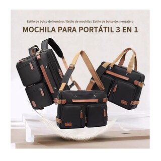 Foto 2 | Maletín Bolso Mensajero 3 En 1 Para Laptop Eo Safe Imports Esi-12476-1 Multicolor