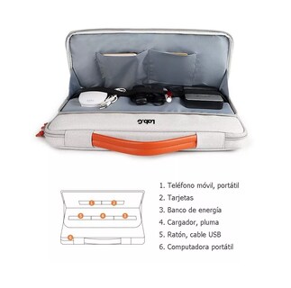 Foto 3 | Bolsa Protectora Impermeable Lab.g Para Laptop De 15.6 Pulgadas Gris